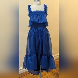 C. Wonder by Christian Siriano Vibrant Blue Off-Shoulder Dress Size XS
